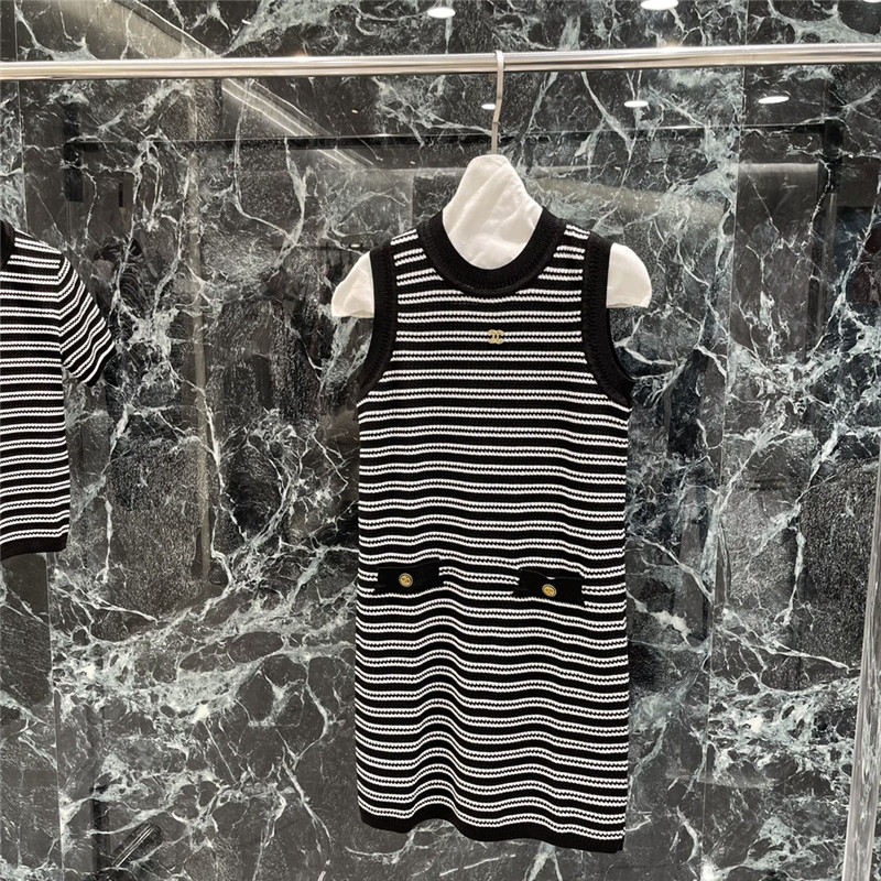 Chanel new knitted sundress replica d&g clothing