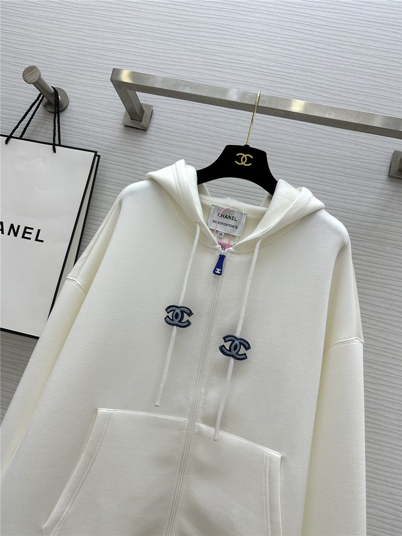 Ch**el hooded loose fit coat replica clothing sites