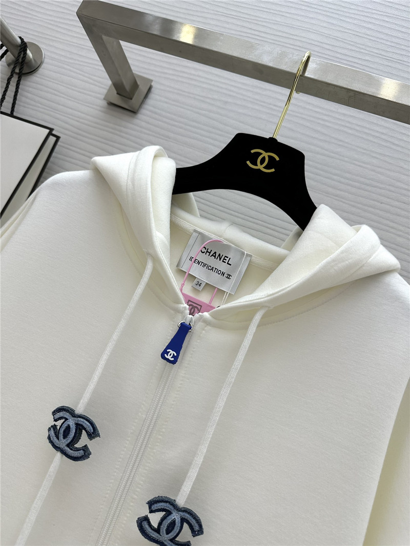 Ch**el hooded loose fit coat replica clothing sites