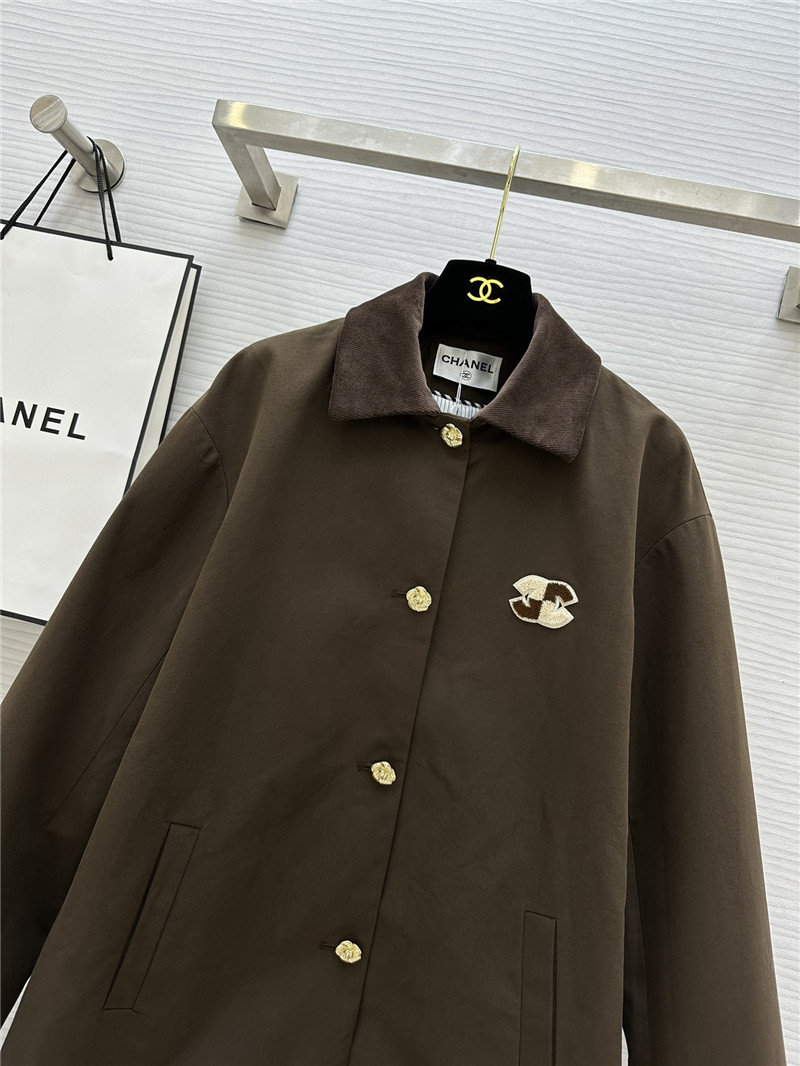 Ch**el chocolate coat replica d&g clothing