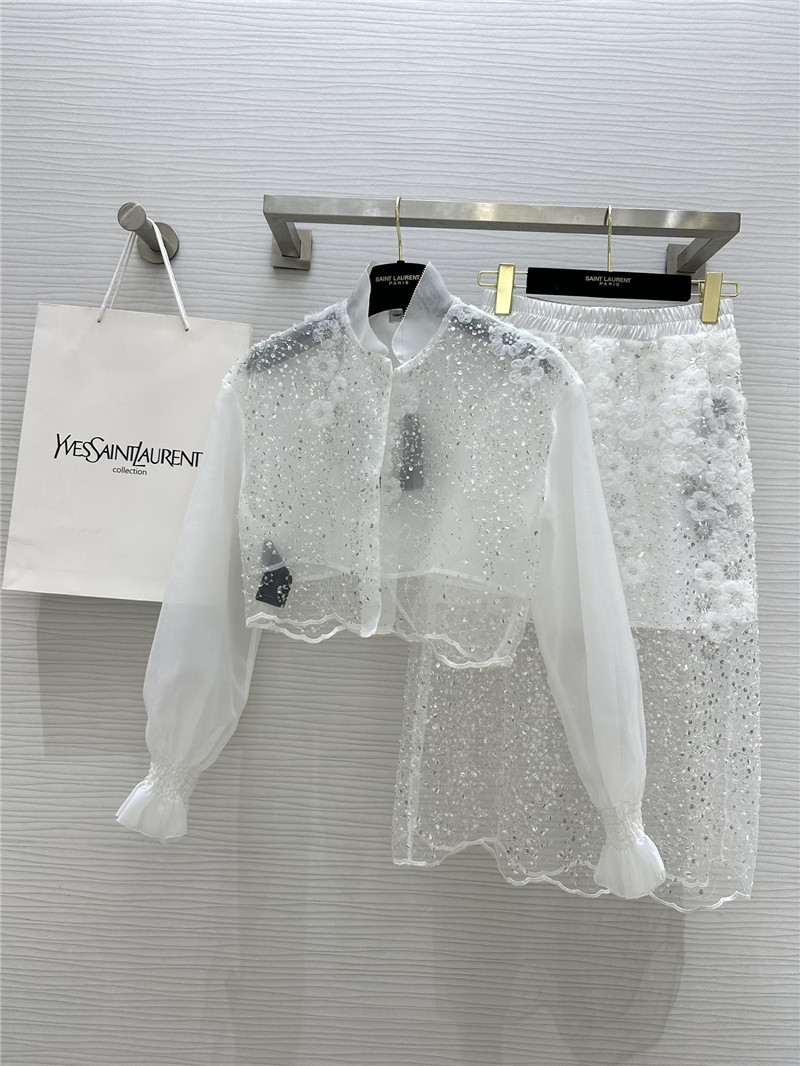 Y51 handmade floral shirt jacket replica clothes