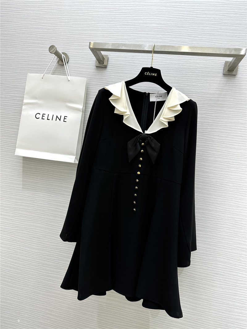 celine retro preppy dress replica clothes