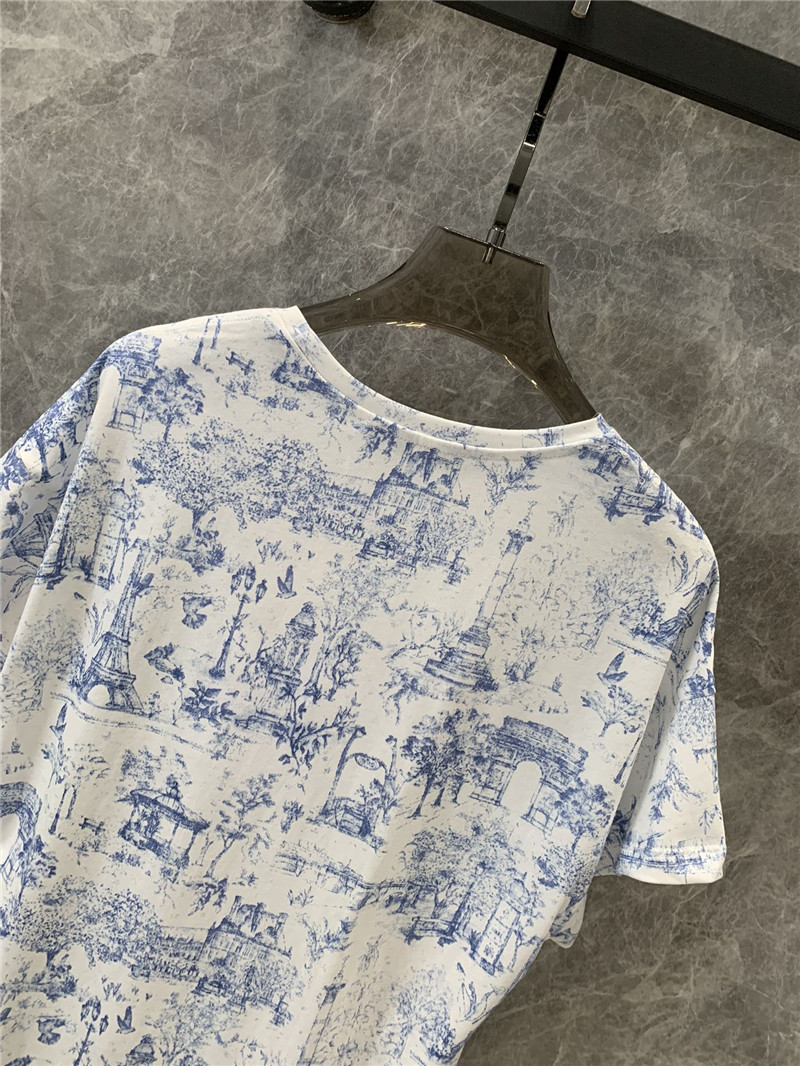 D10r printed short sleeve t-shirt replica d&g clothing