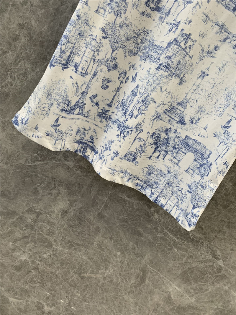 D10r printed short sleeve t-shirt replica d&g clothing