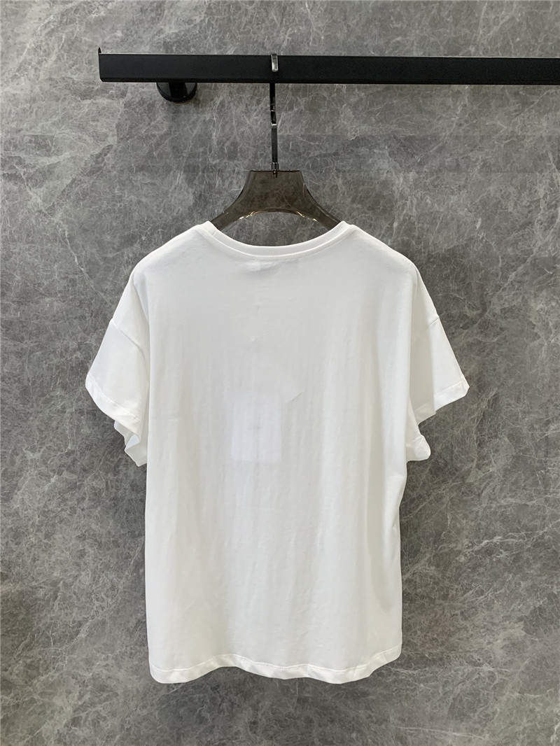 D10r embroidered letter short sleeve t-shirt replica clothes