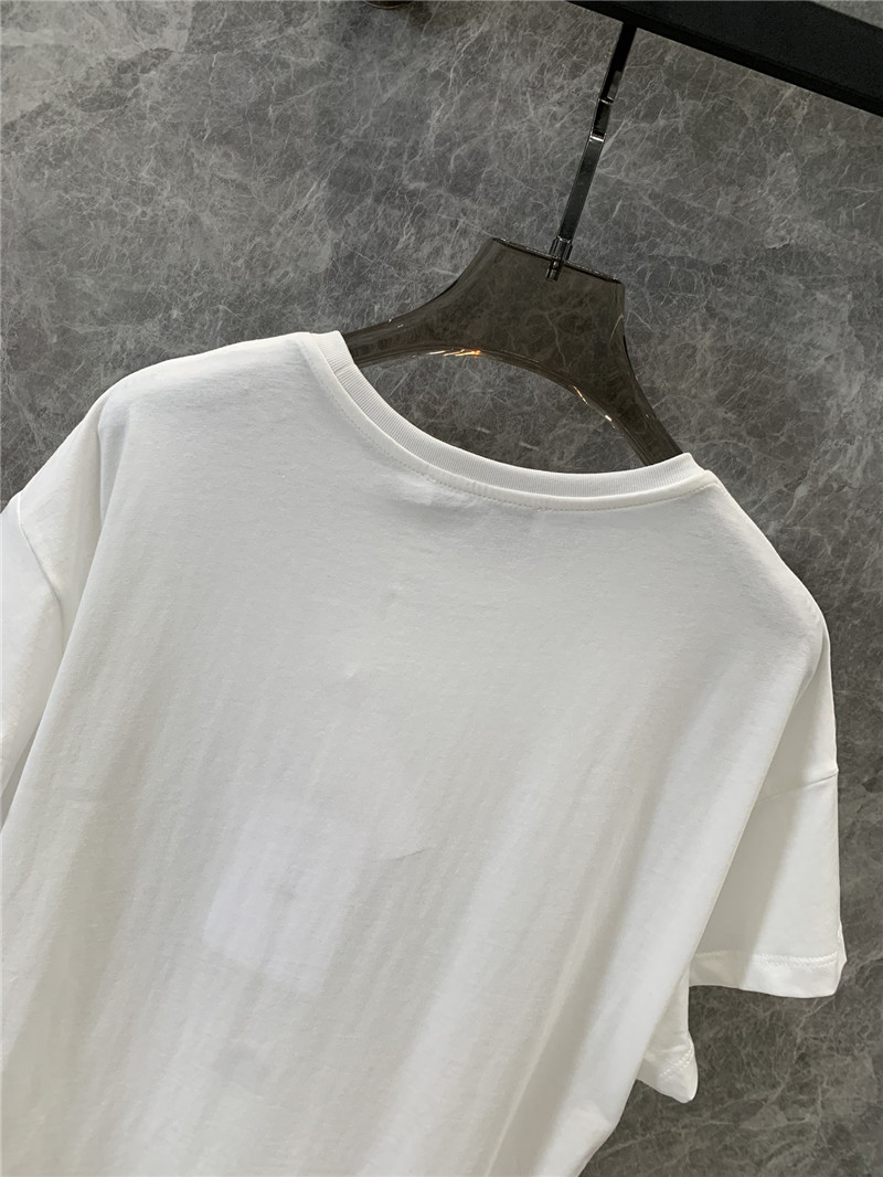 D10r embroidered letter short sleeve t-shirt replica clothes