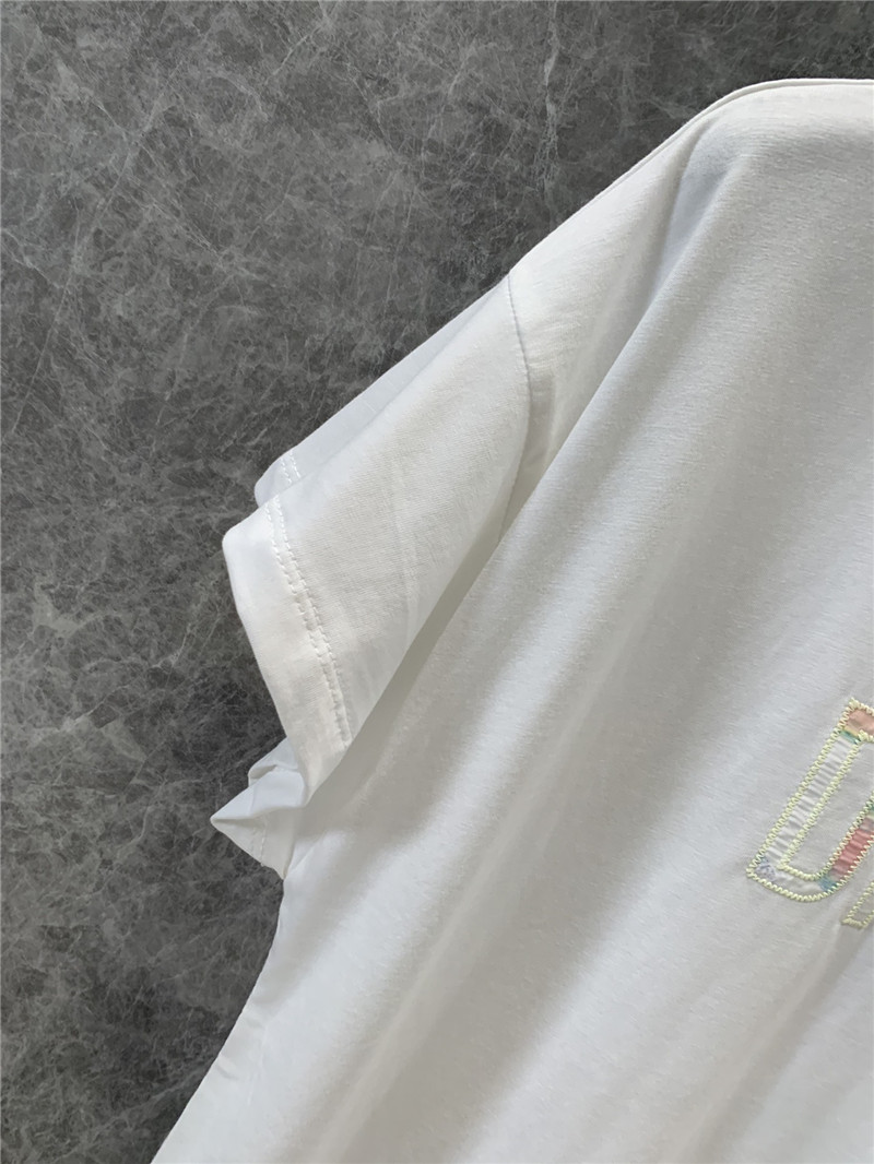 D10r embroidered letter short sleeve t-shirt replica clothes