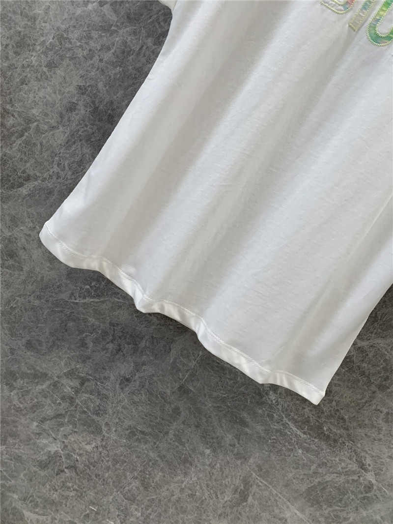 D10r embroidered letter short sleeve t-shirt replica clothes