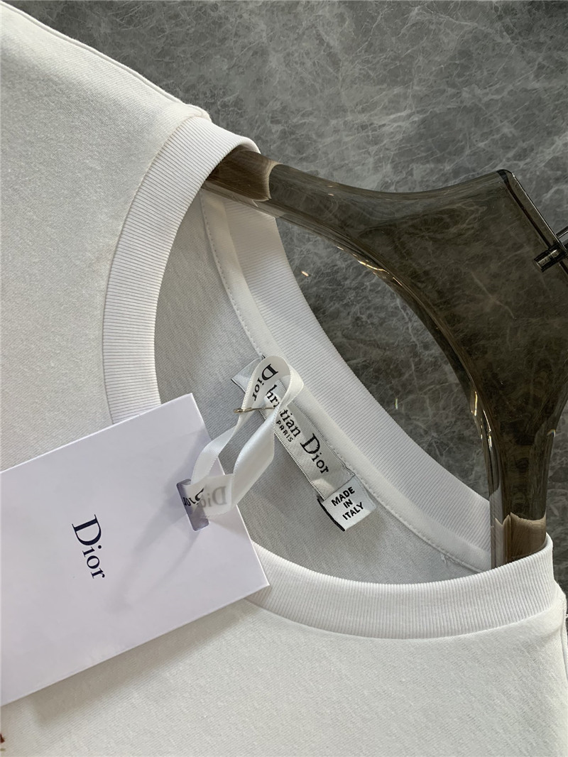 D10r botanical print round neck short-sleeved t-shirt replica clothing