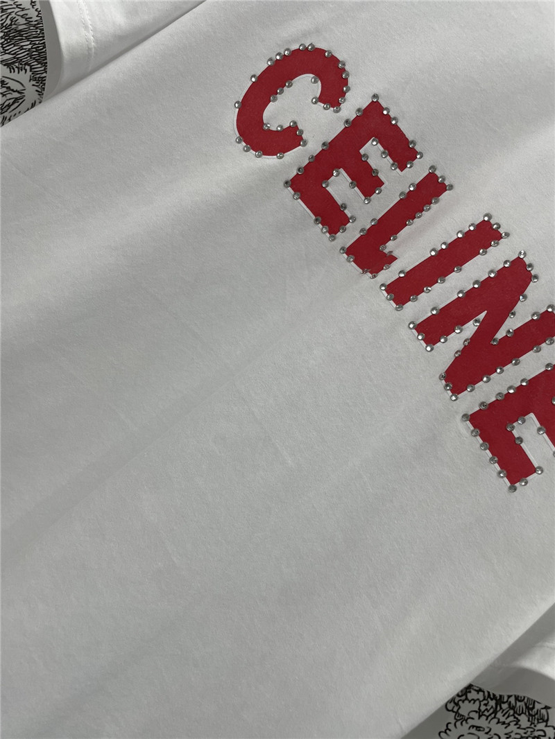 Ce1i*e round neck t-shirt replica designer clothes