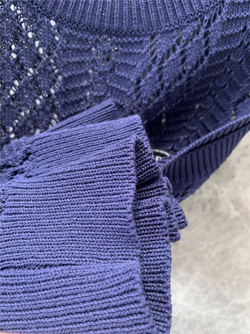 Chanel double C rhombus hollow knitted vest replica clothes