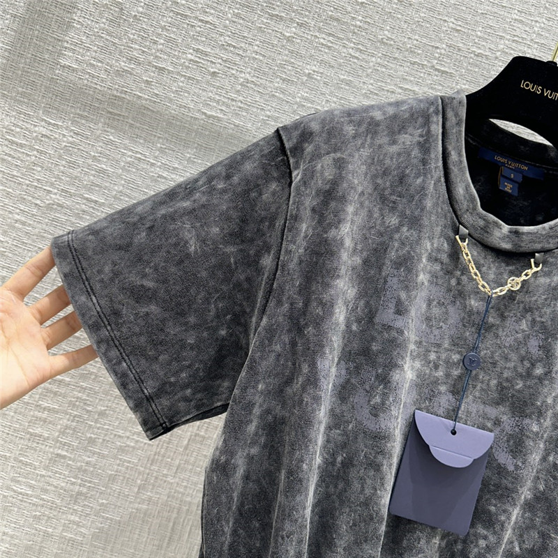 louis vuitton LV tie dye gray cotton dress replica clothing