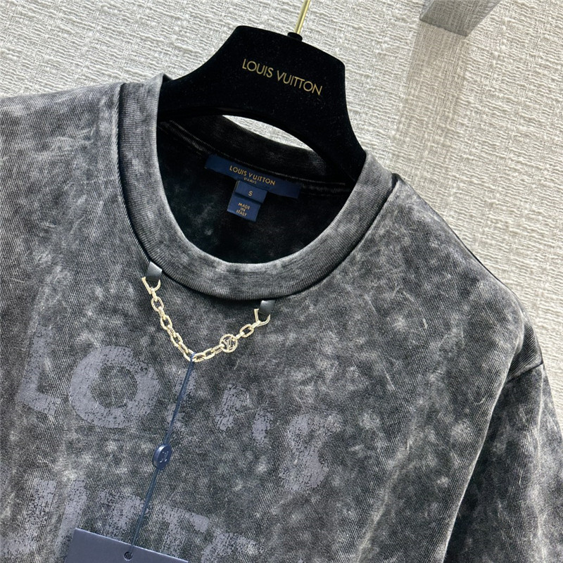 louis vuitton LV tie dye gray cotton dress replica clothing