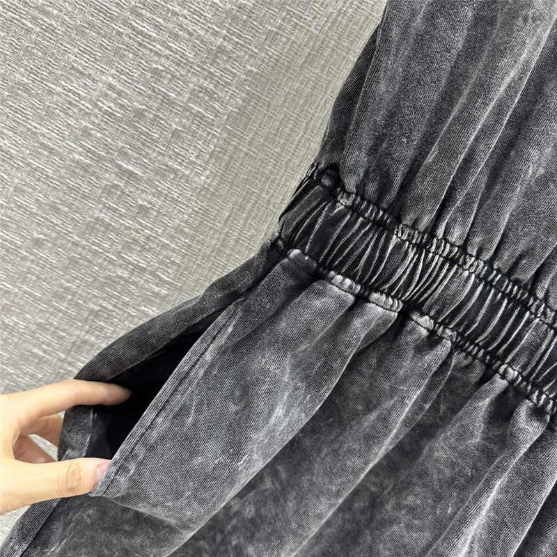 louis vuitton LV tie dye gray cotton dress replica clothing