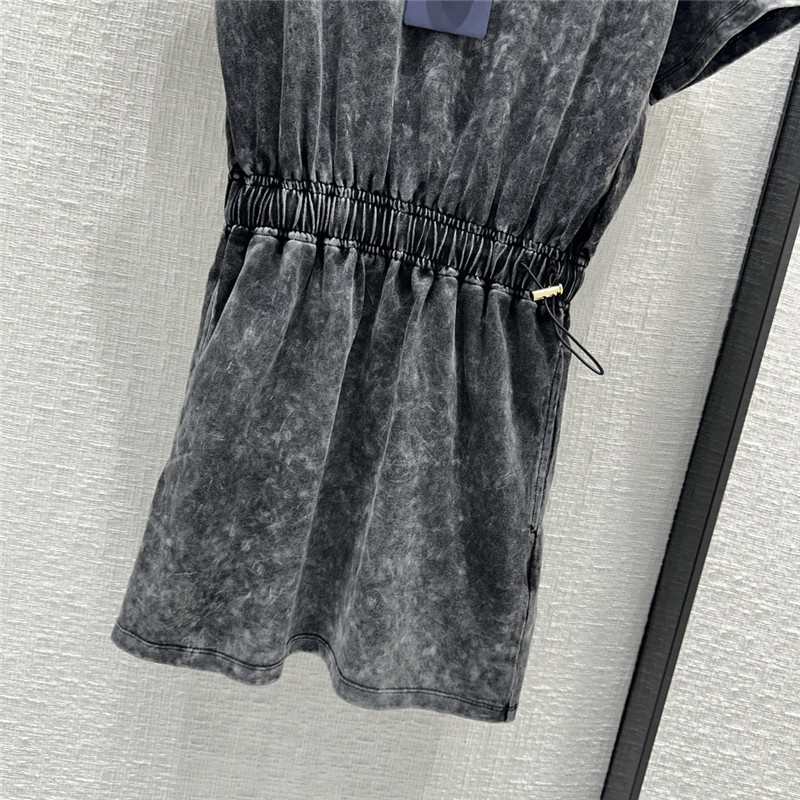 louis vuitton LV tie dye gray cotton dress replica clothing