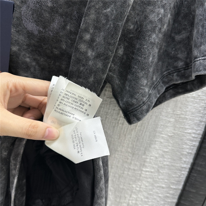 louis vuitton LV tie dye gray cotton dress replica clothing