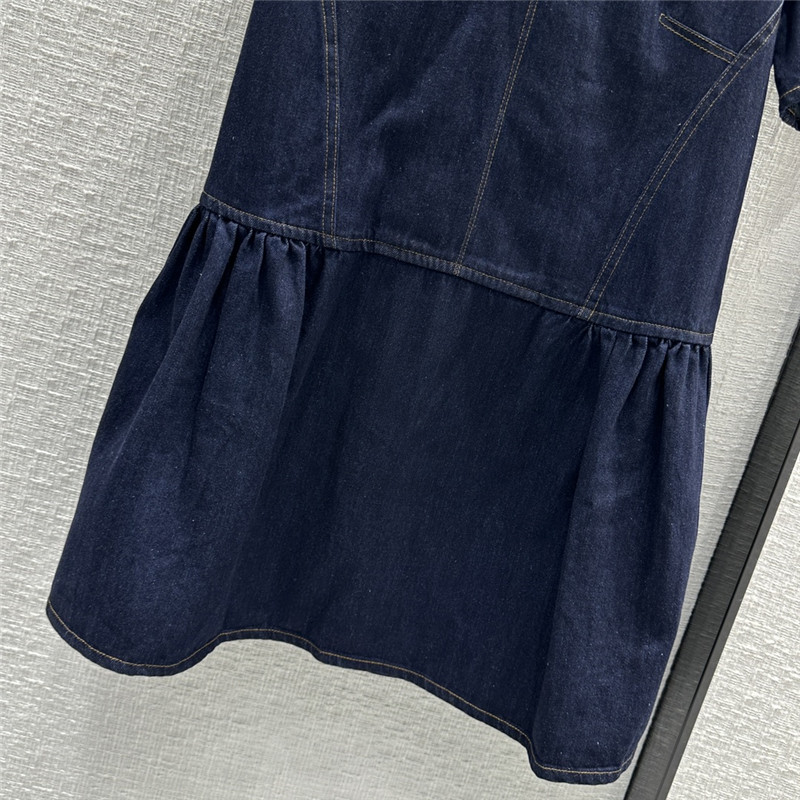 Alexander mcqueen denim mini dress replica designer clothes