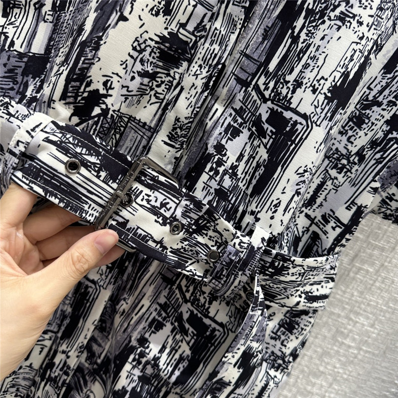 D10r mid length lining cap sleeve dress replica clothing