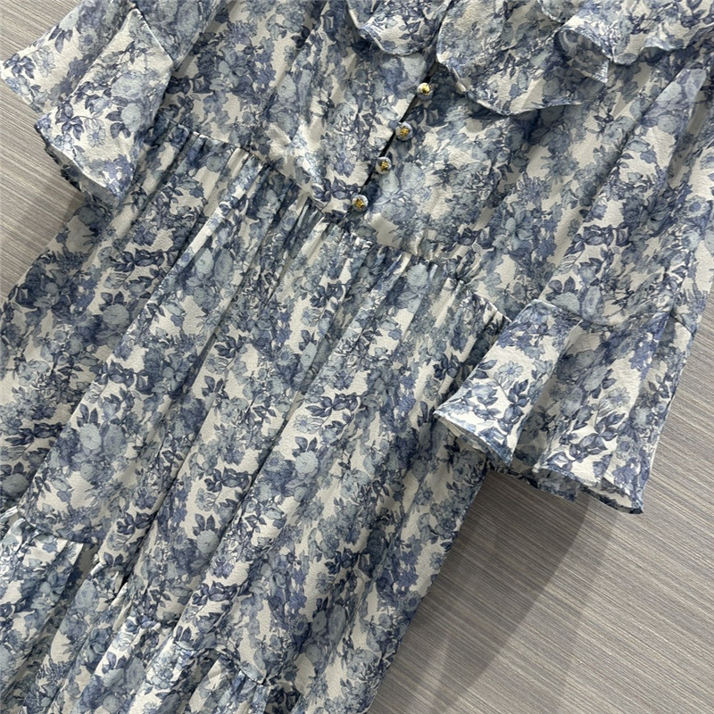 Ce1i*e retro french elegant silk dress replica clothes