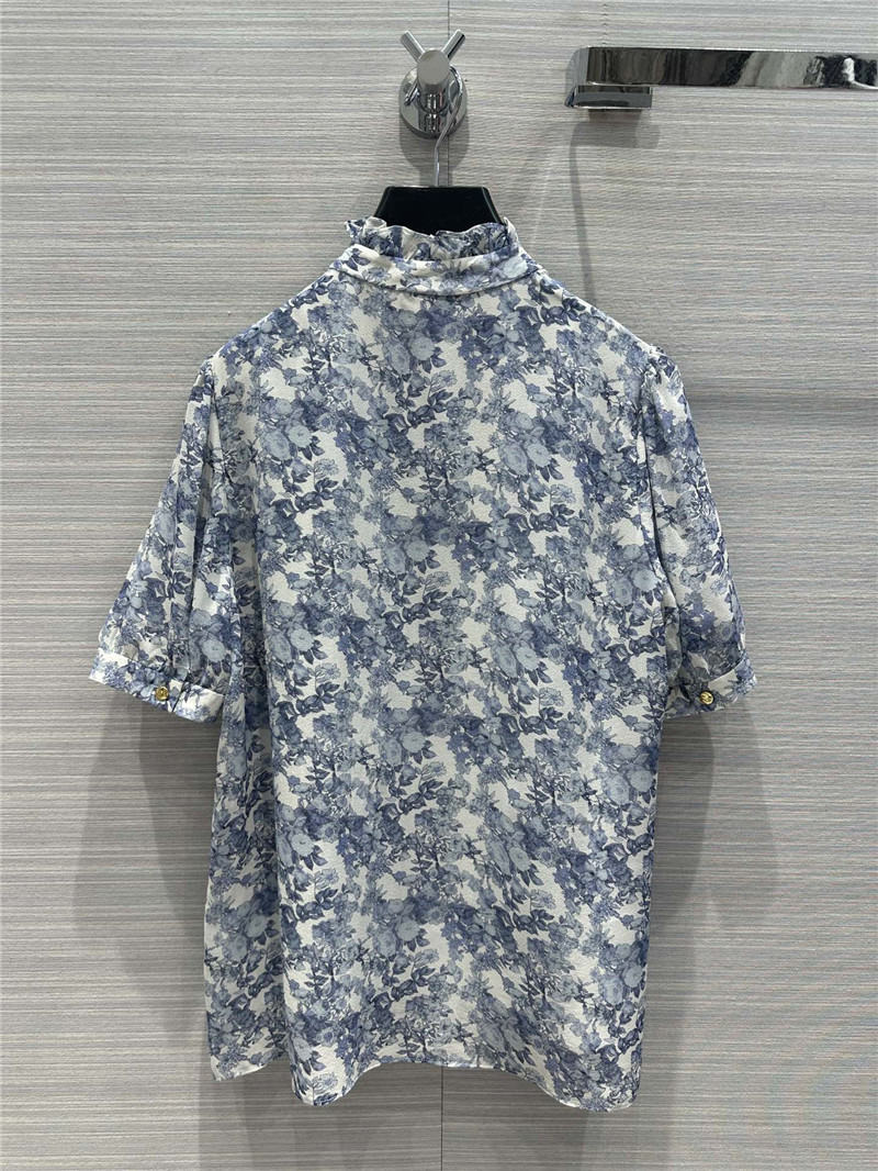 celine retro French elegant silk shirt replicas clothes