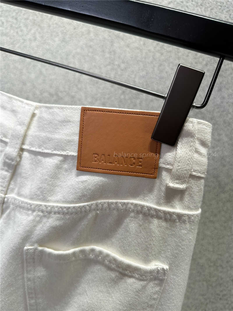 Ba1en*iaga loose split hole straight jeans replica clothes