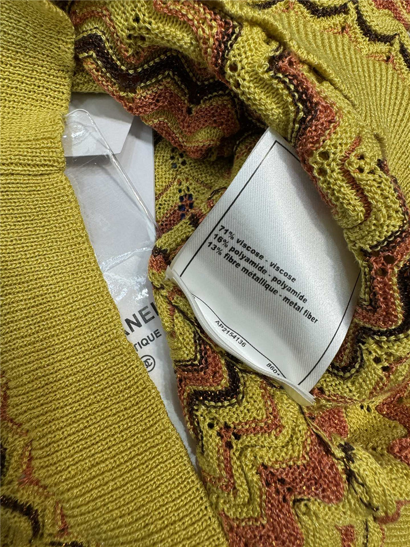 Ch**el wavy knitted vest replica designer clothes