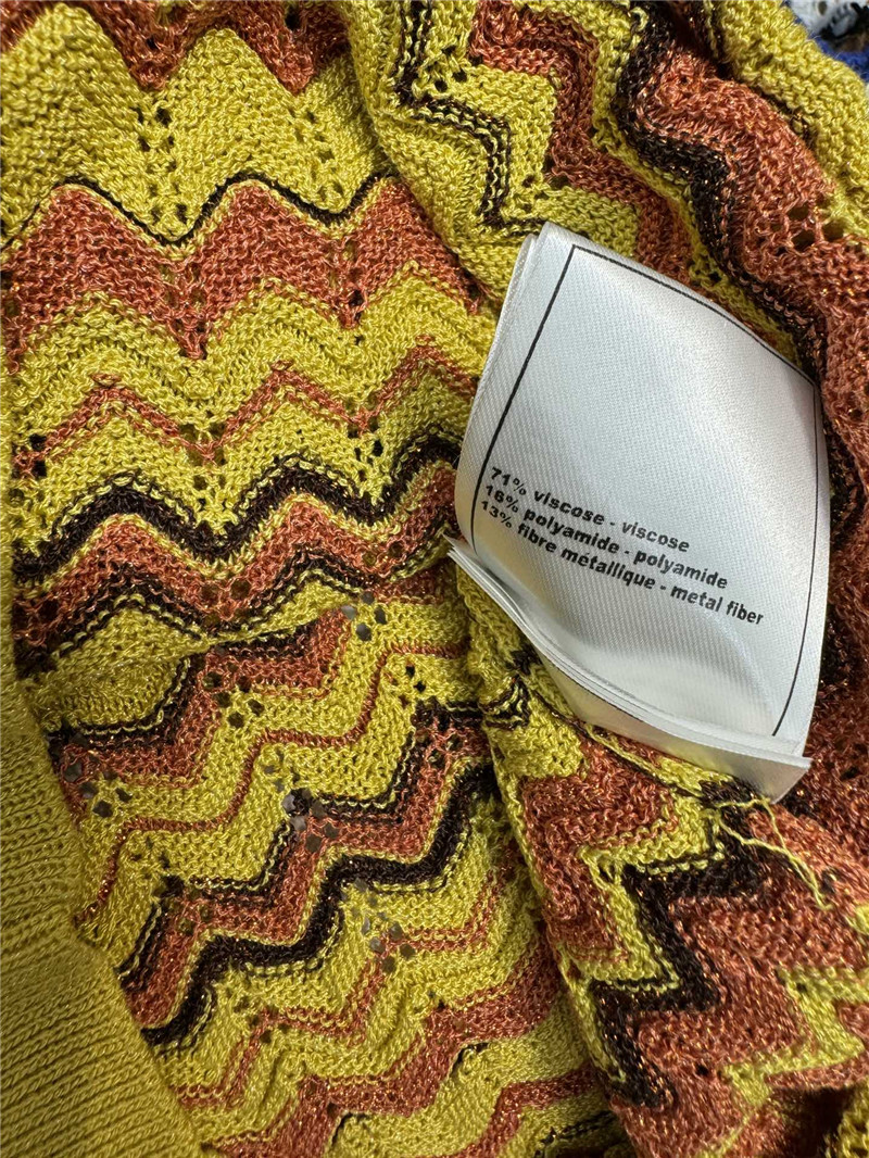 Ch**el wavy knitted short sleeve replica d&g clothing