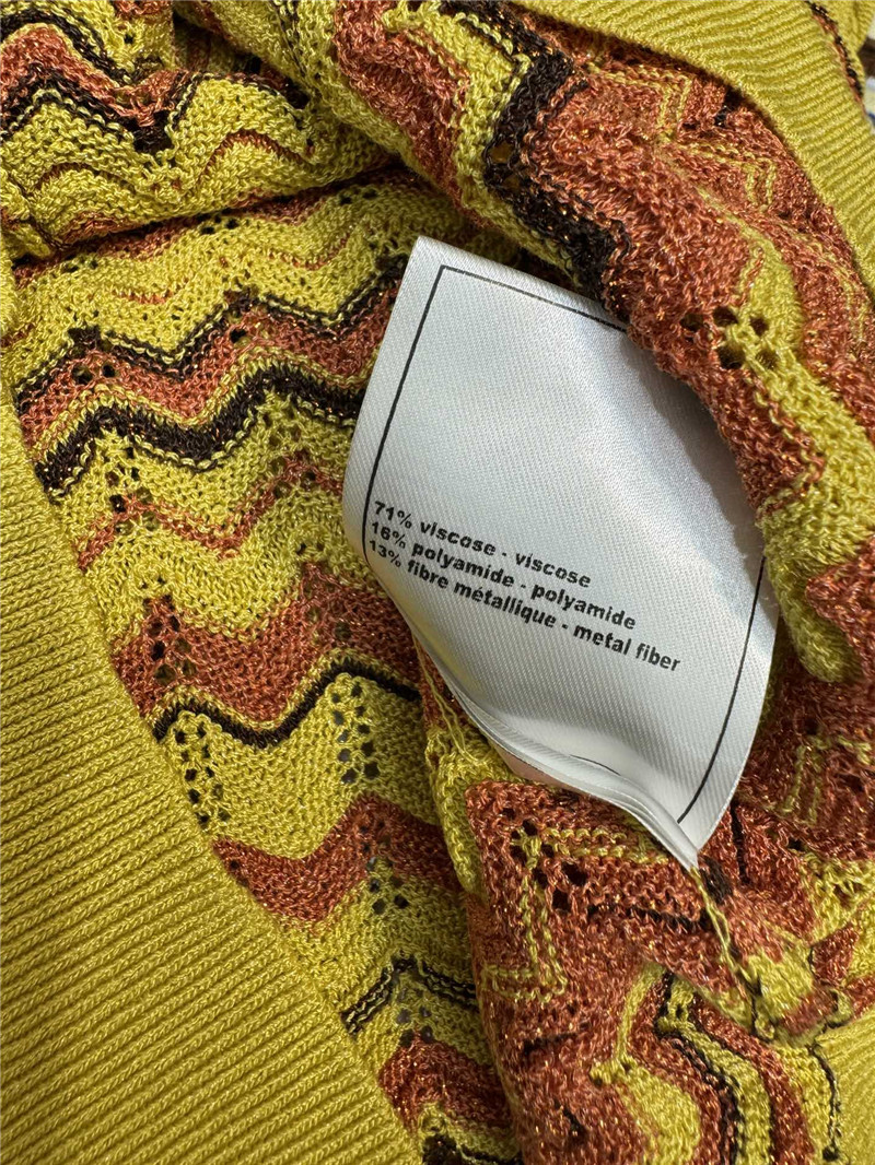 Ch**el wavy knitted short-sleeve cardigan