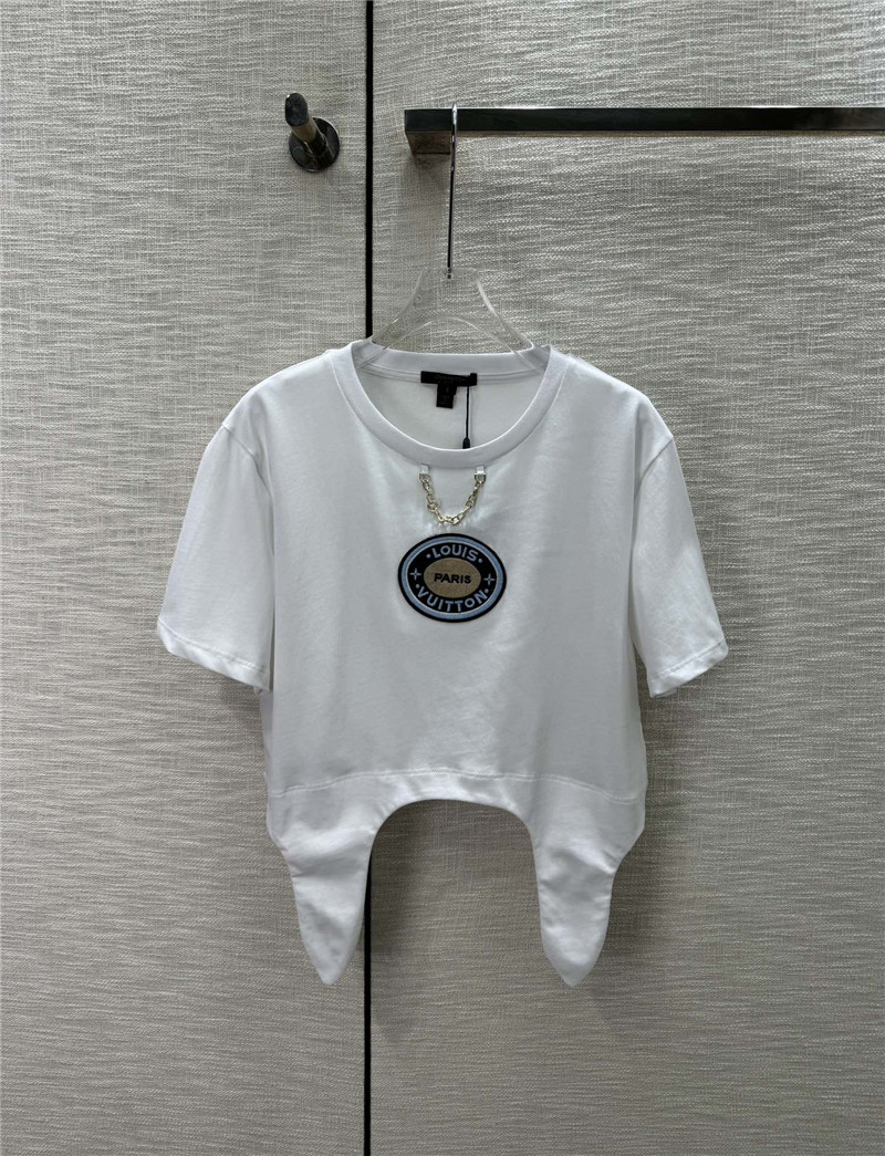 louis vuitton LV round neck short sleeve T-shirt replica clothes