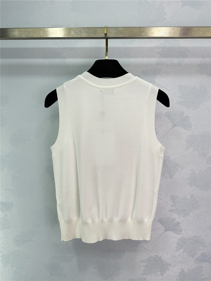 Ch**el camellia knitted top replica d&g clothing