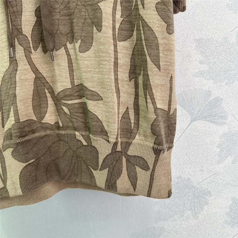 BC floral print hooded knit top cheap replica designer clothes