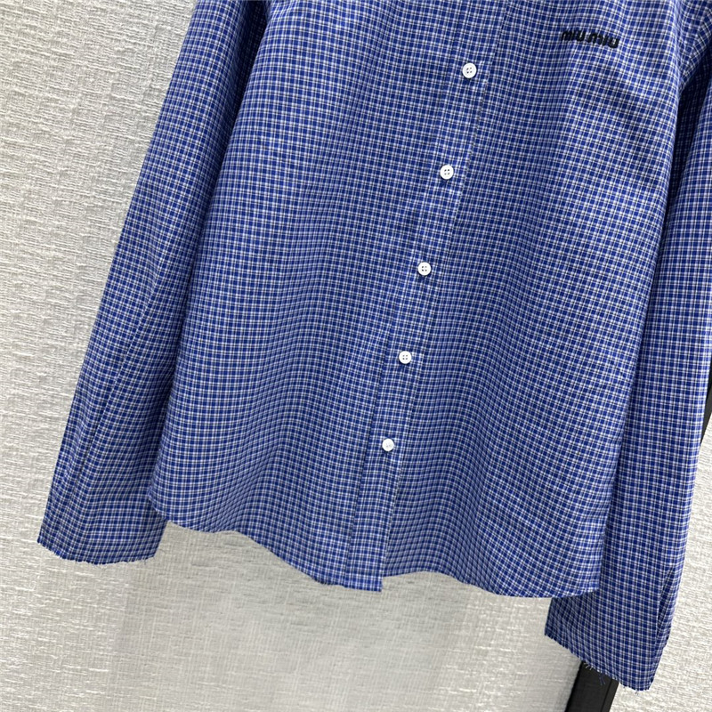 M1um1u plaid shirt cheap replica designer clothes