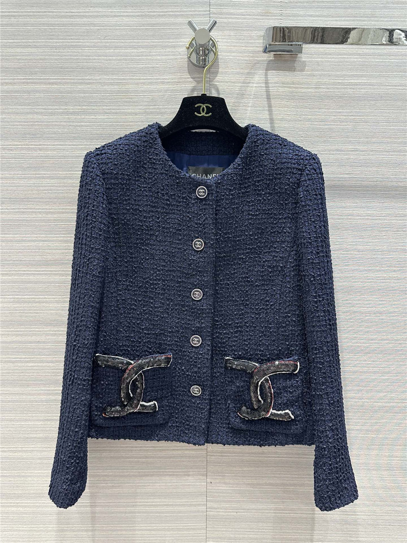 Chanel woven soft tweed jacket replica d&g clothing