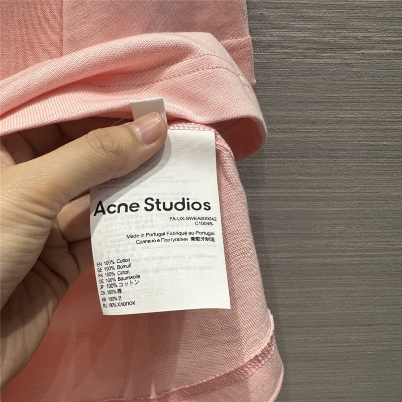 acne studios foam monogram T-shirt replica clothing sites