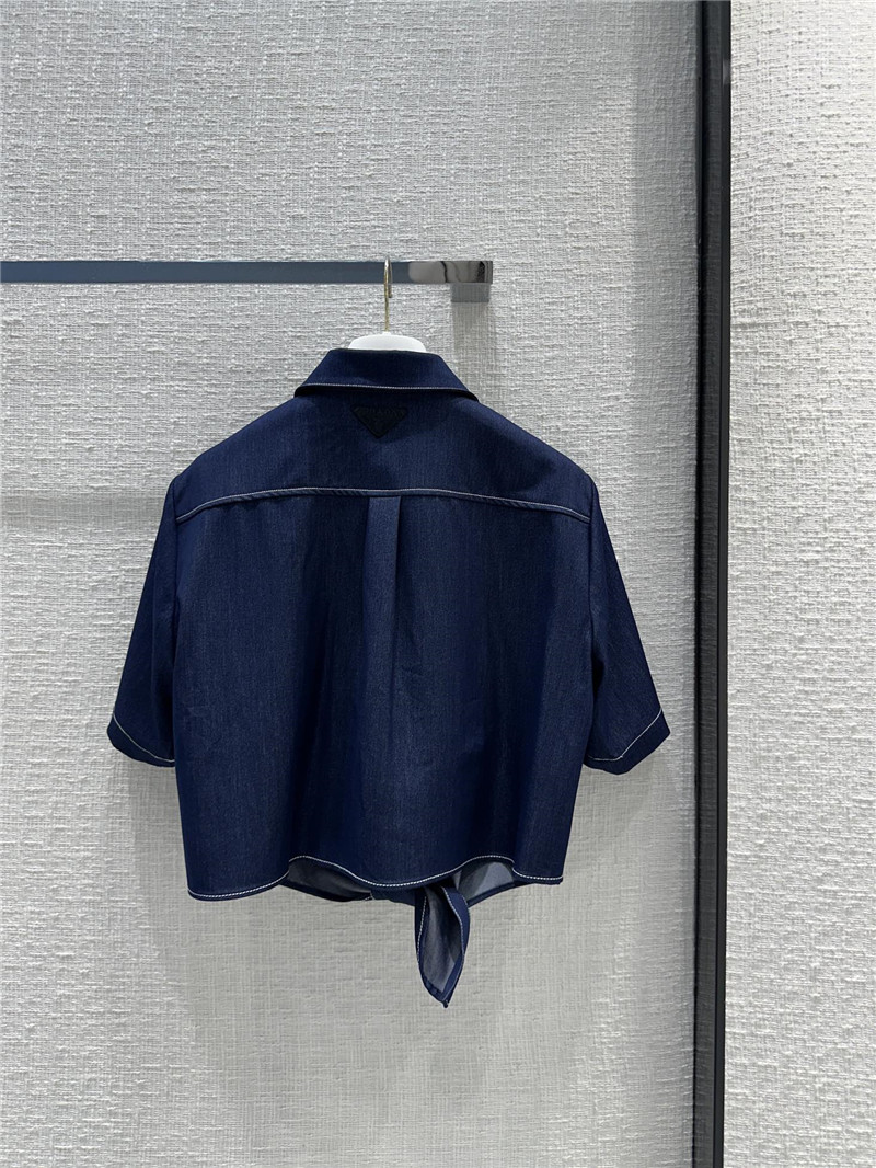 Pra*a original blue tencel denim suit replica d&g clothing