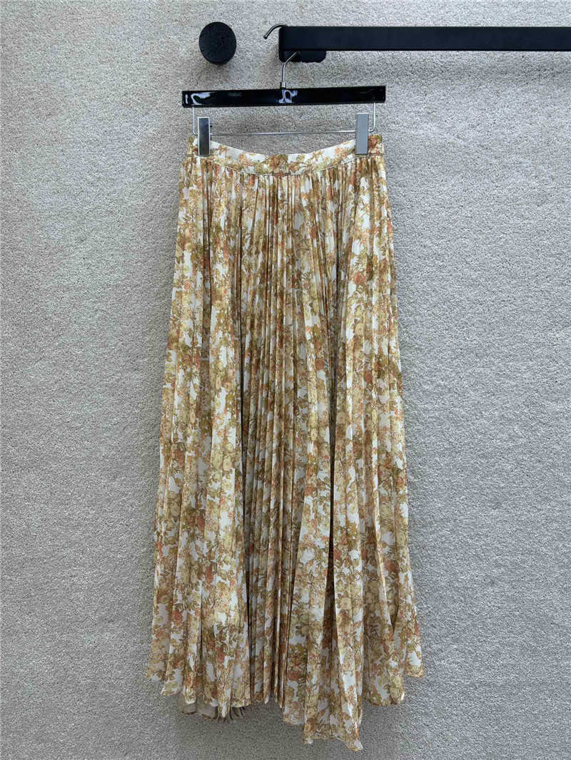 celine irregular pleated long skirt replicas clothes