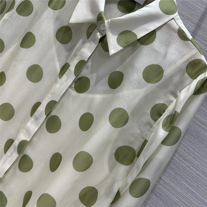 Y51 polka dot silk shirt cheap replica designer clothes