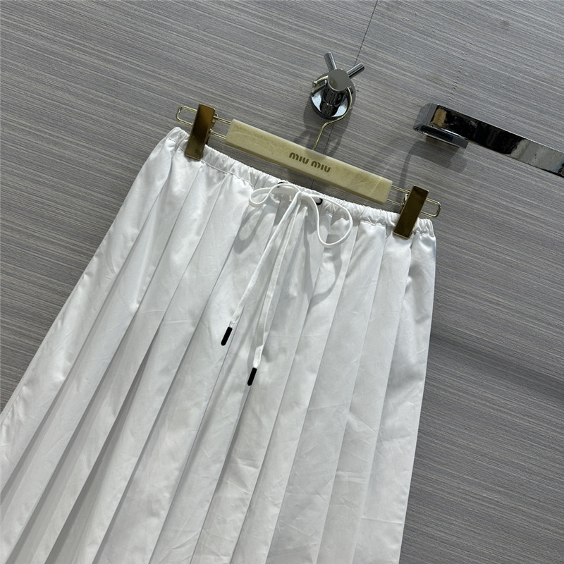 miumiu mid-length pleated skirt cheap replica designer clothes