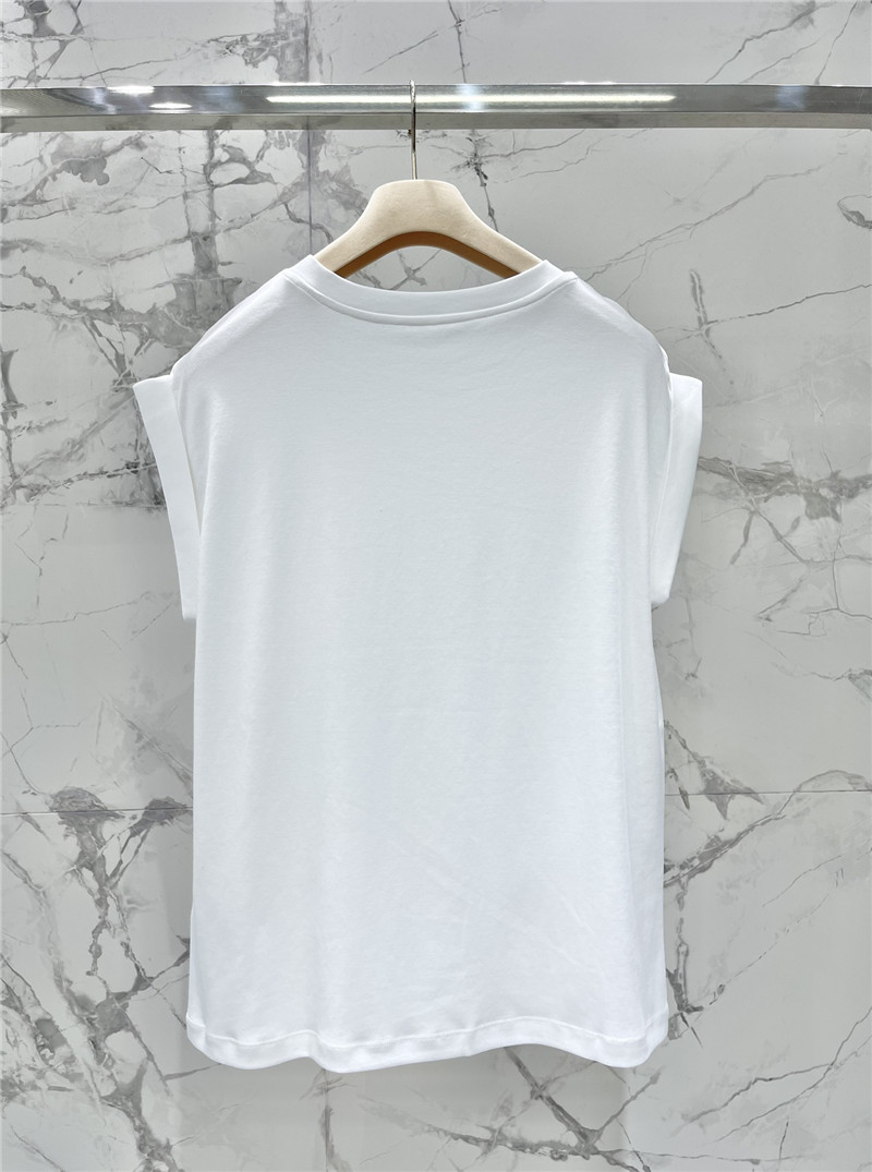 M1um1u embroidered pocket sleeveless top replicas clothes