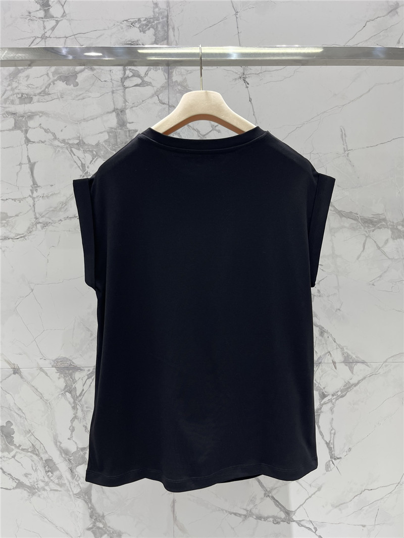 miumiu embroidered pocket sleeveless top replicas clothes