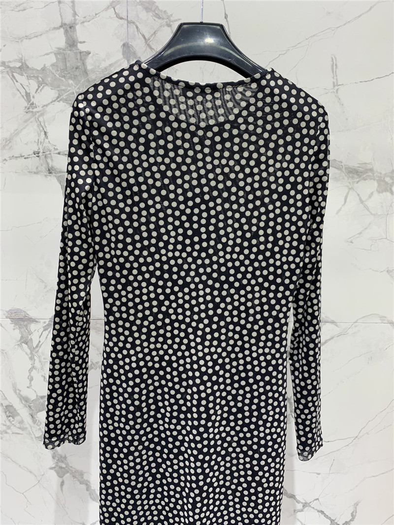 Y51 polka dot long skirt replica designer clothes