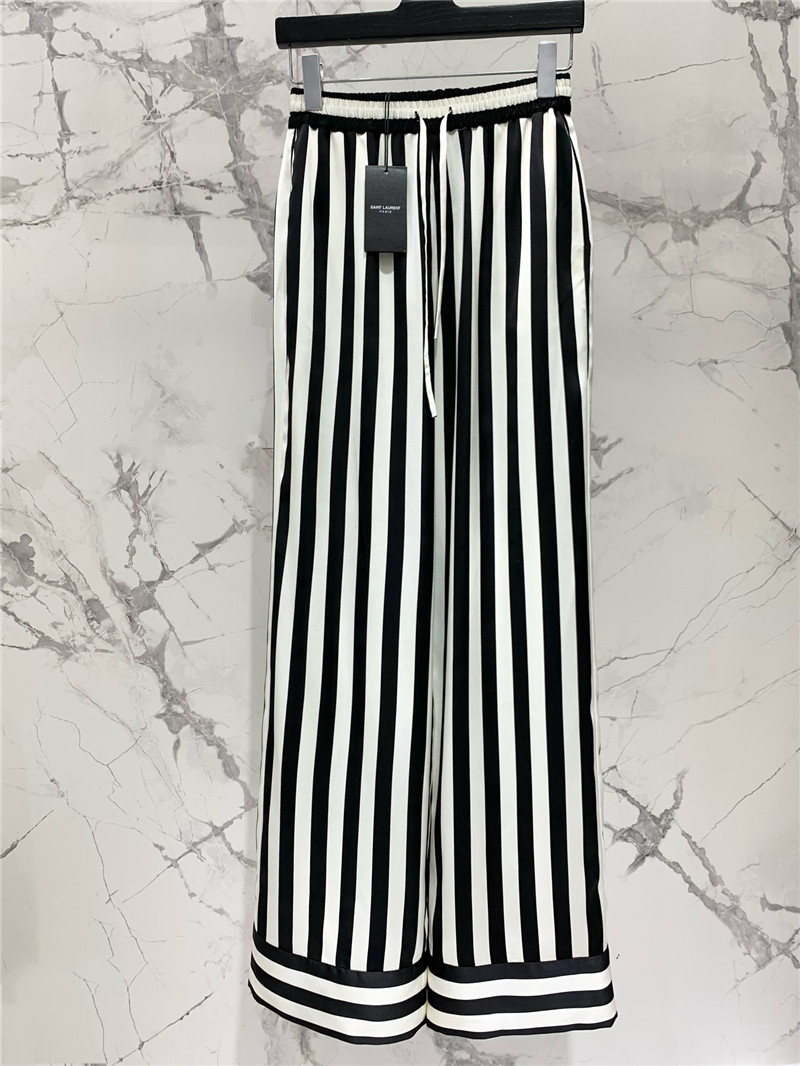 Y51 acetate satin wide leg pants replica d&g clothing