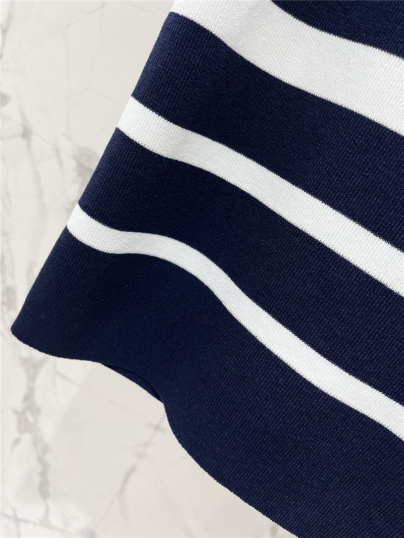 Va1e*ntin0 striped button knit-shirt