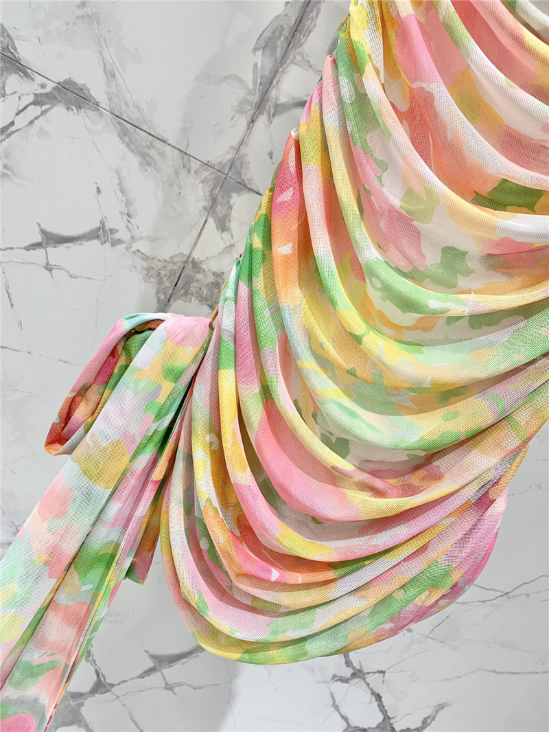 Y51 tube top floral dress replica d&g clothing