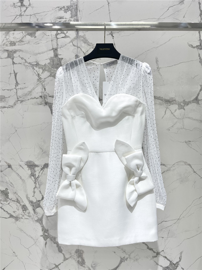 valentino mesh waist dresscheap replica designer clothes
