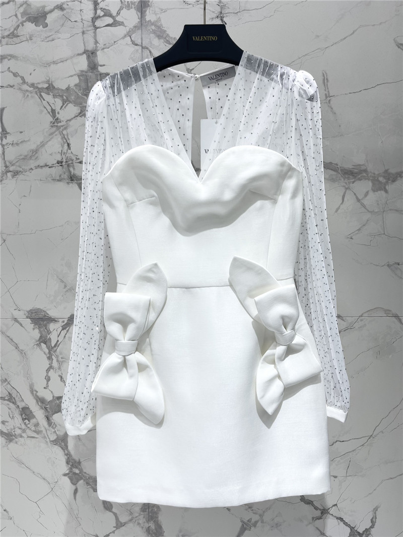 Va1e*ntin0 mesh waist dresscheap replica designer clothes