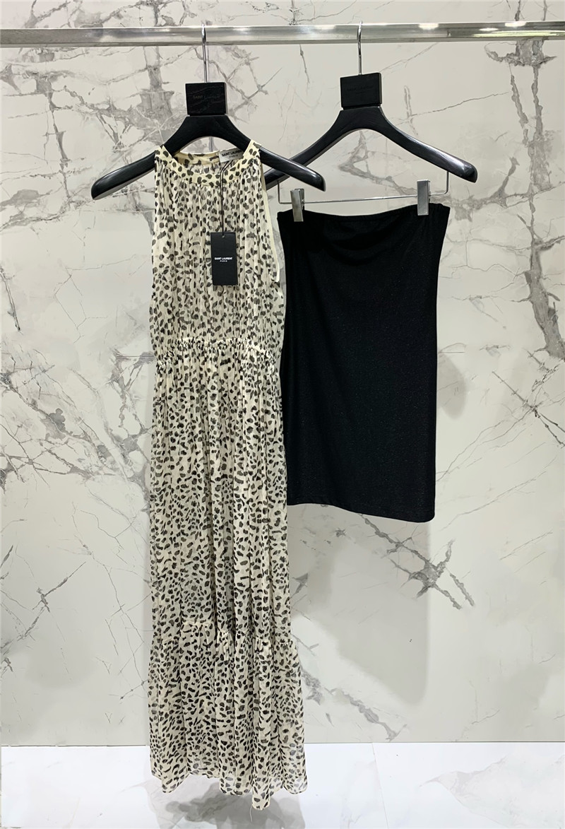 Y51 leopard print vacation dress replica d&g clothing