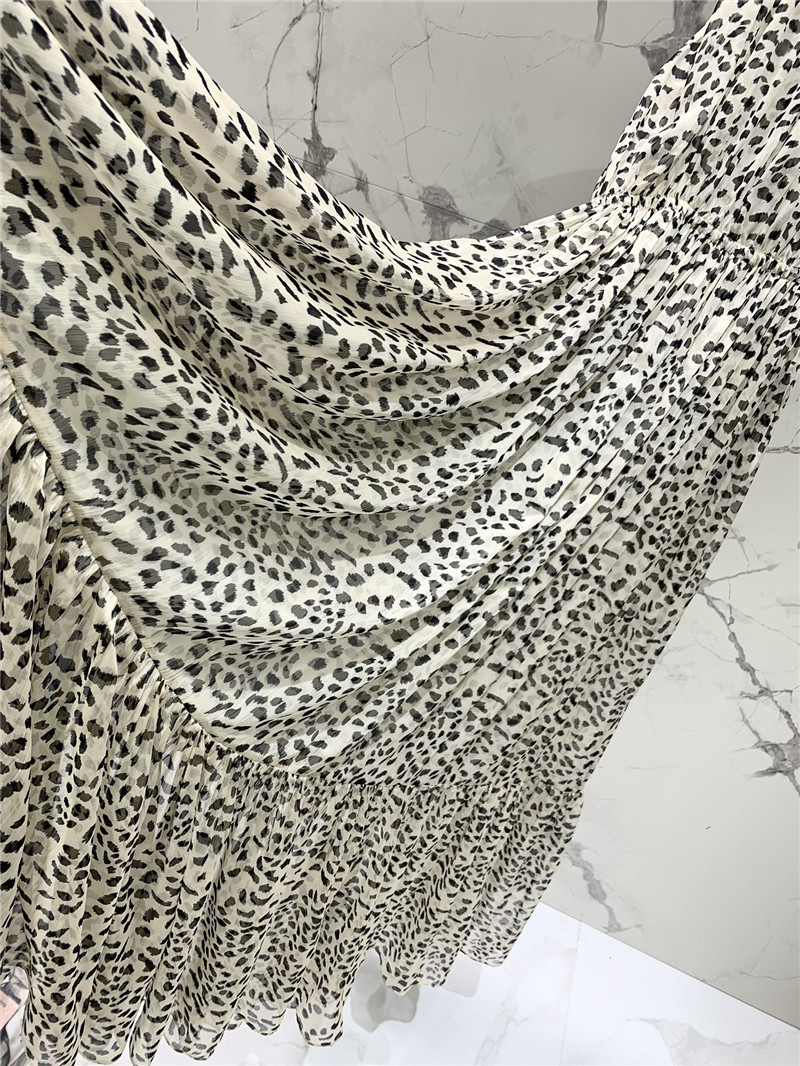 Y51 leopard print vacation dress replica d&g clothing