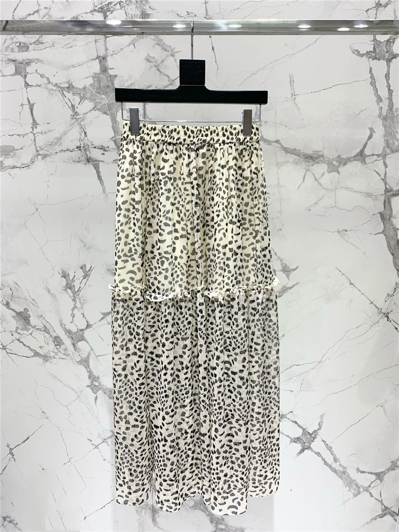 YSL leopard print holiday oversized skirt replica clothing sites