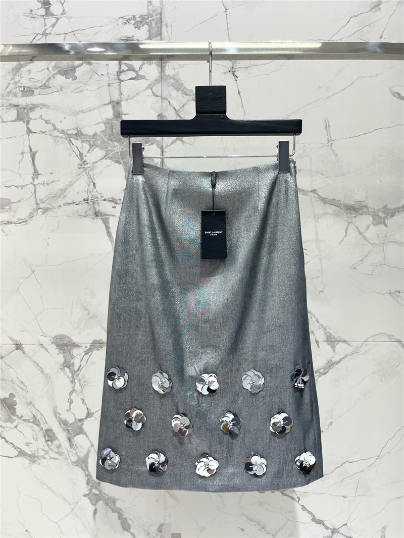 YSL A-line skirt cheap designer replica clothes